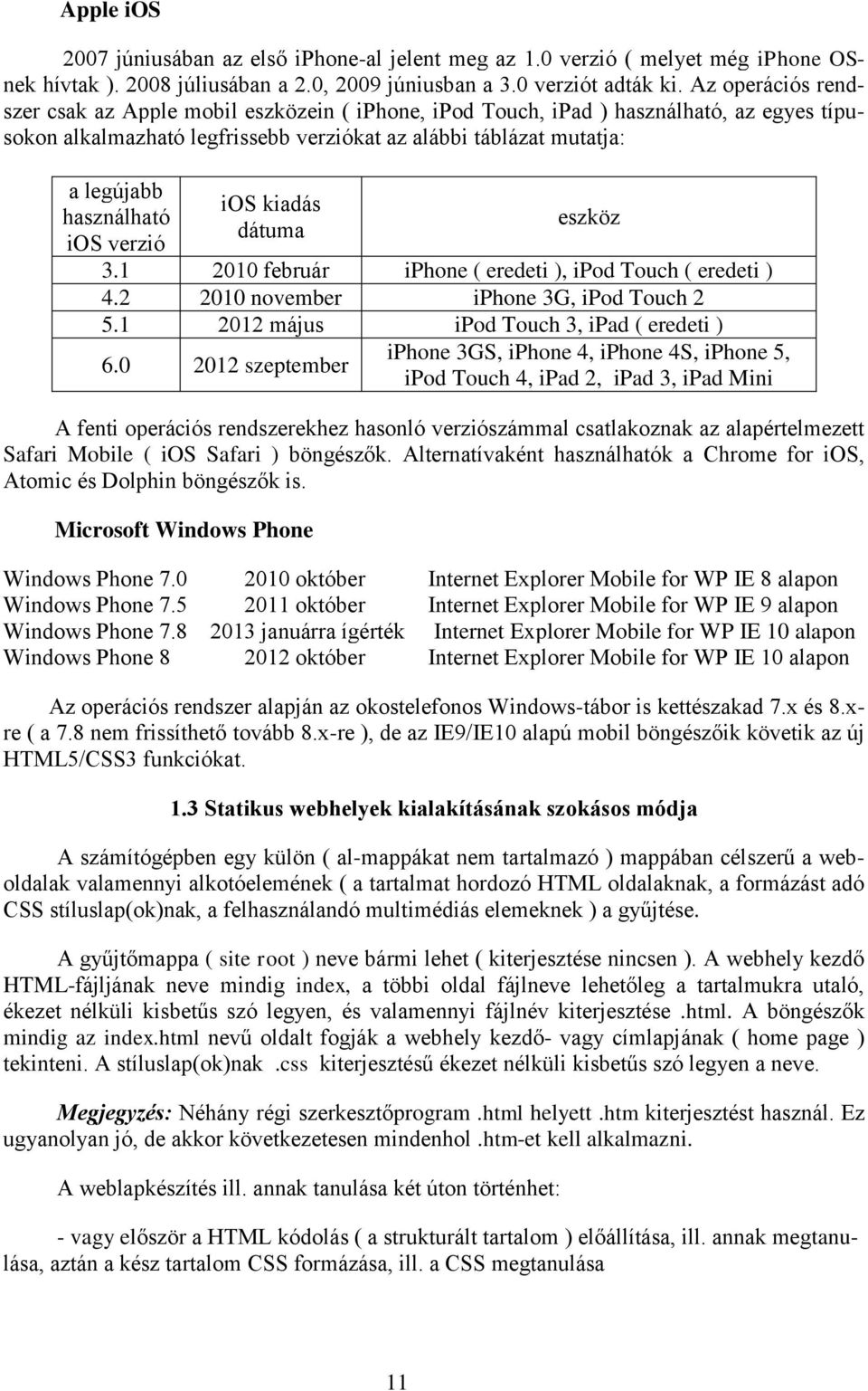 ios verzió ios kiadás dátuma eszköz 3.1 2010 február iphone ( eredeti ), ipod Touch ( eredeti ) 4.2 2010 november iphone 3G, ipod Touch 2 5.1 2012 május ipod Touch 3, ipad ( eredeti ) 6.