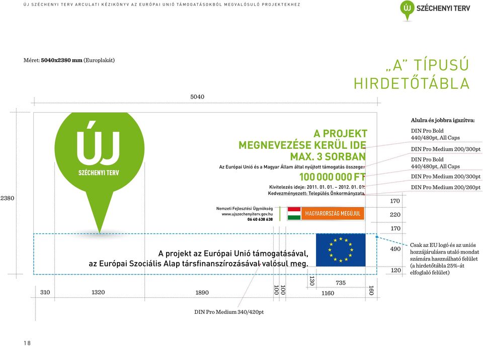 3 sorban Az Európai Unió és a Magyar Állam által nyújtott támogatás összege: 100 000 000 Ft Kivitelezés ideje: 2011. 01.