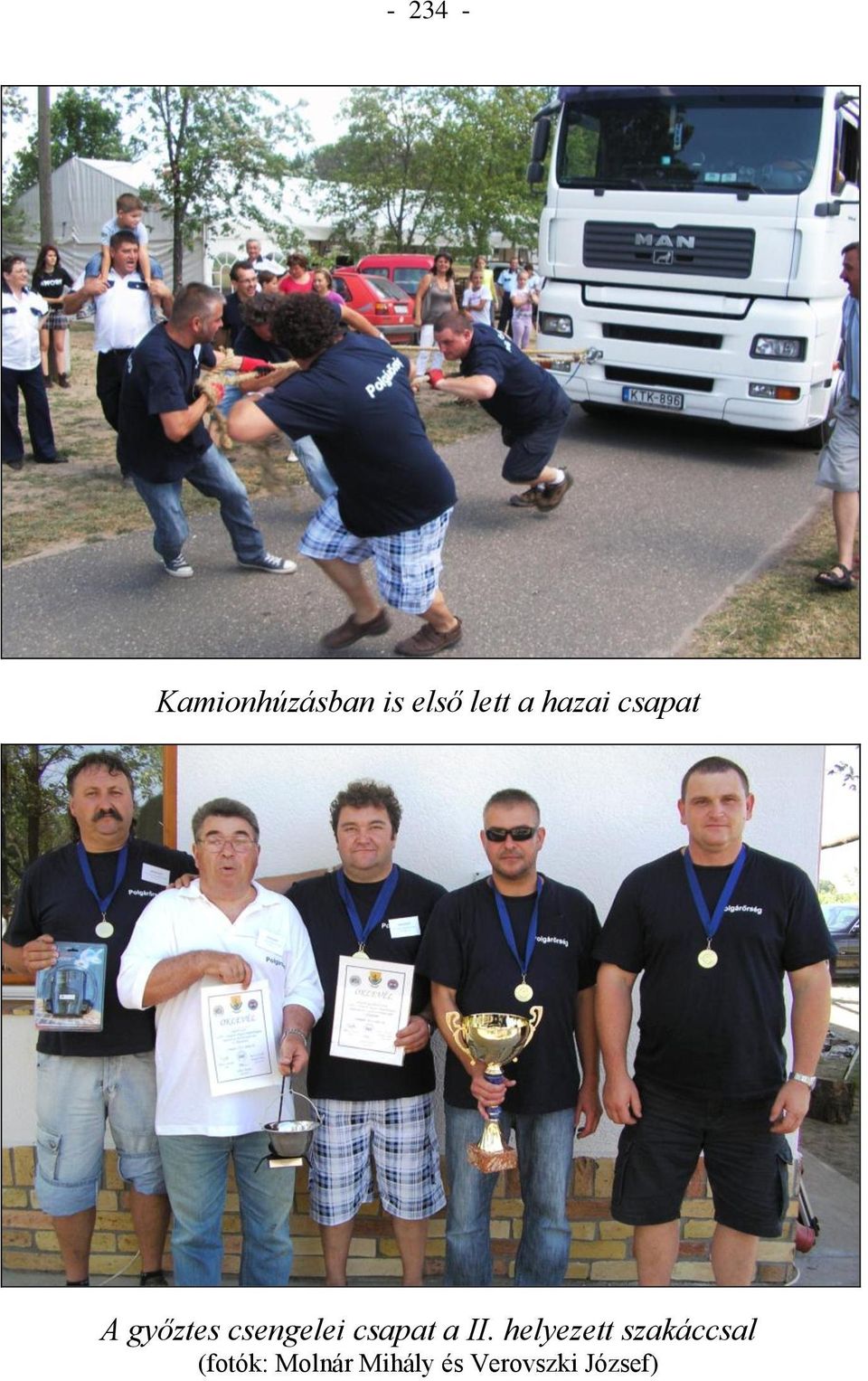 csapat a II.