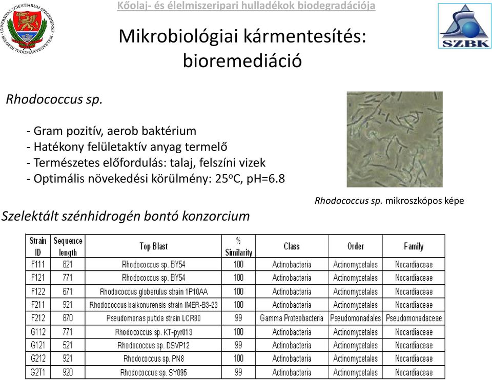 Természetes előfordulás: talaj, felszíni vizek - Optimális növekedési