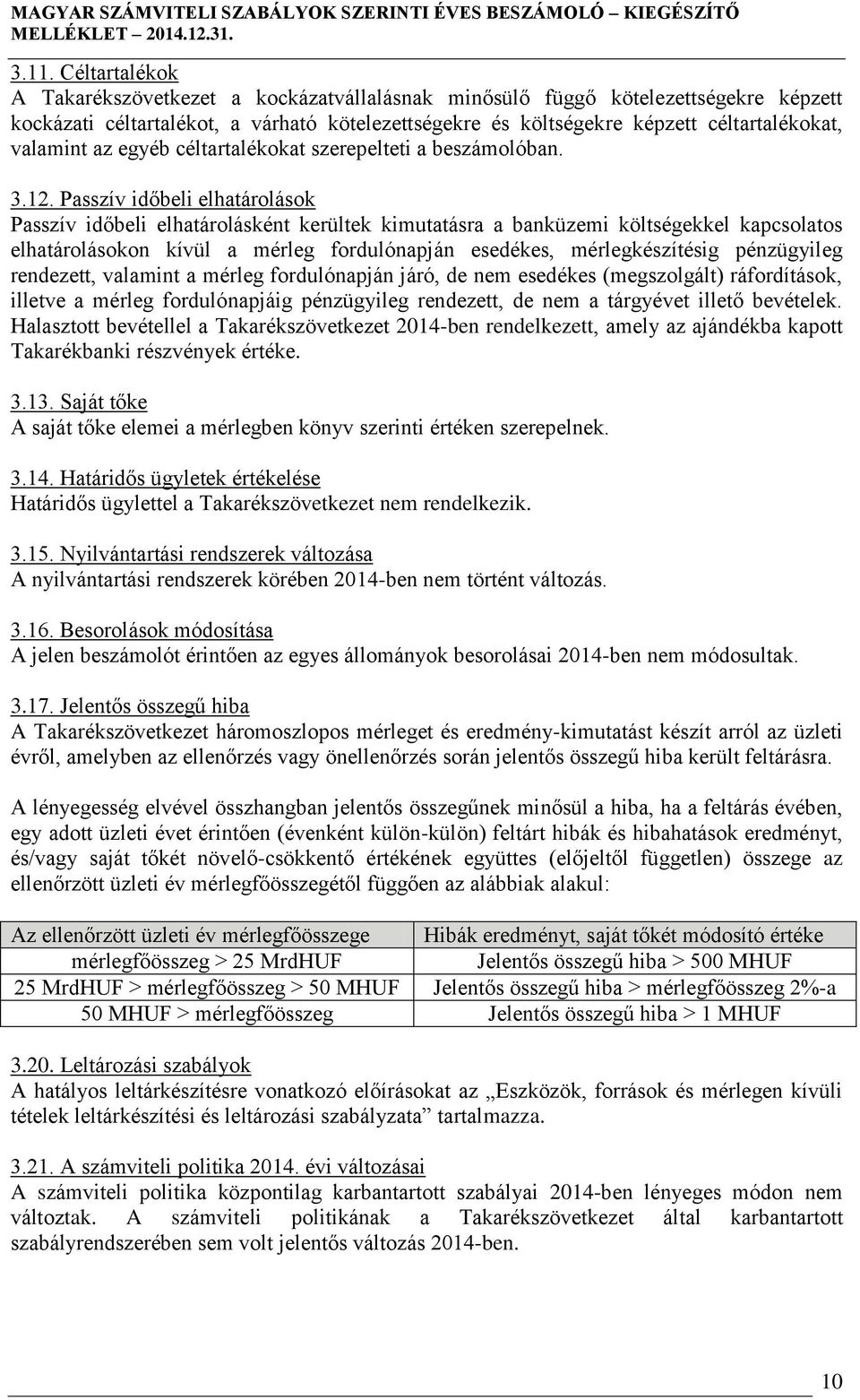 Passzív időbeli elhatárolások Passzív időbeli elhatárolásként kerültek kimutatásra a banküzemi költségekkel kapcsolatos elhatárolásokon kívül a mérleg fordulónapján esedékes, mérlegkészítésig