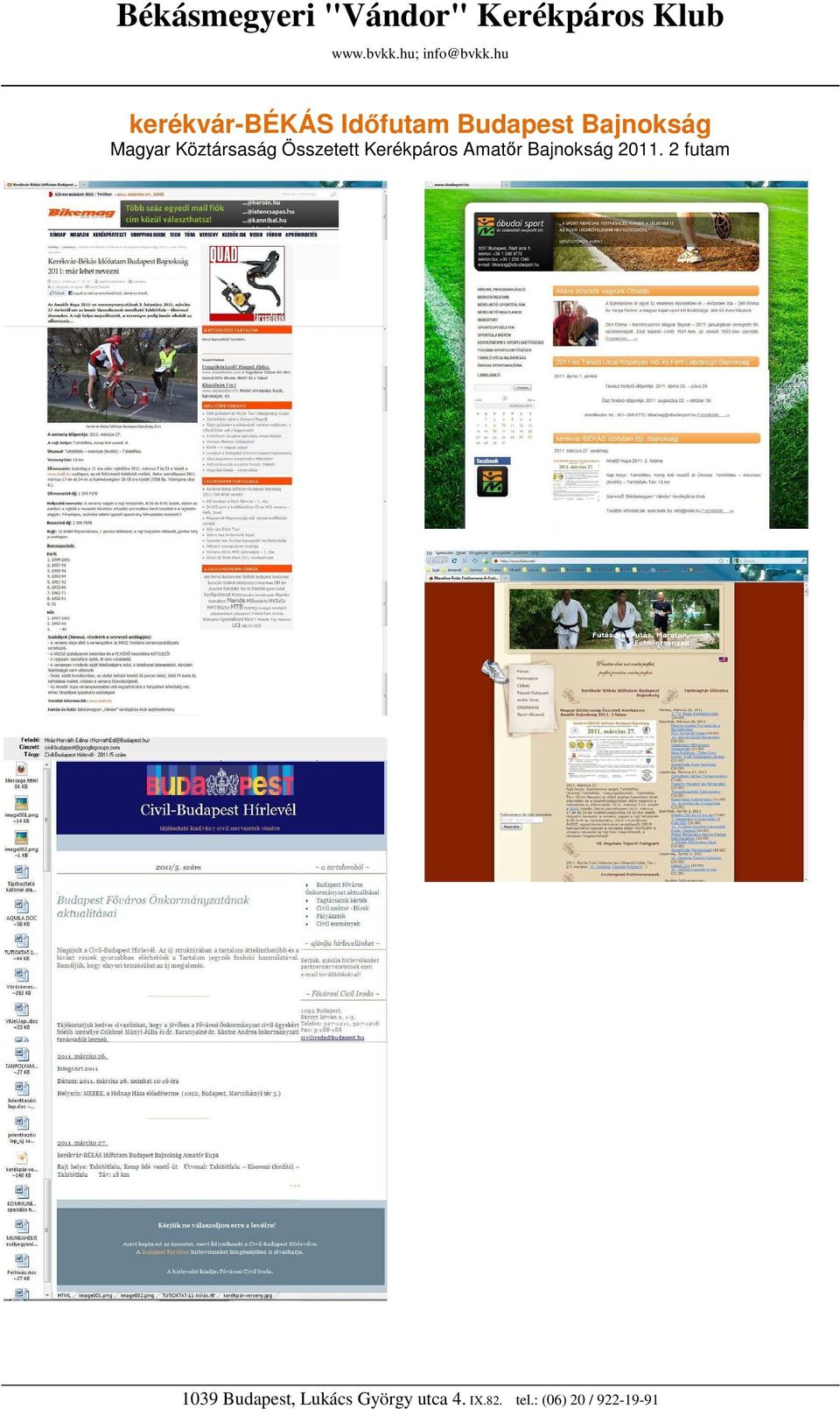 Köztársaság Összetett Kerékpáros Amatőr Bajnokság 2011.
