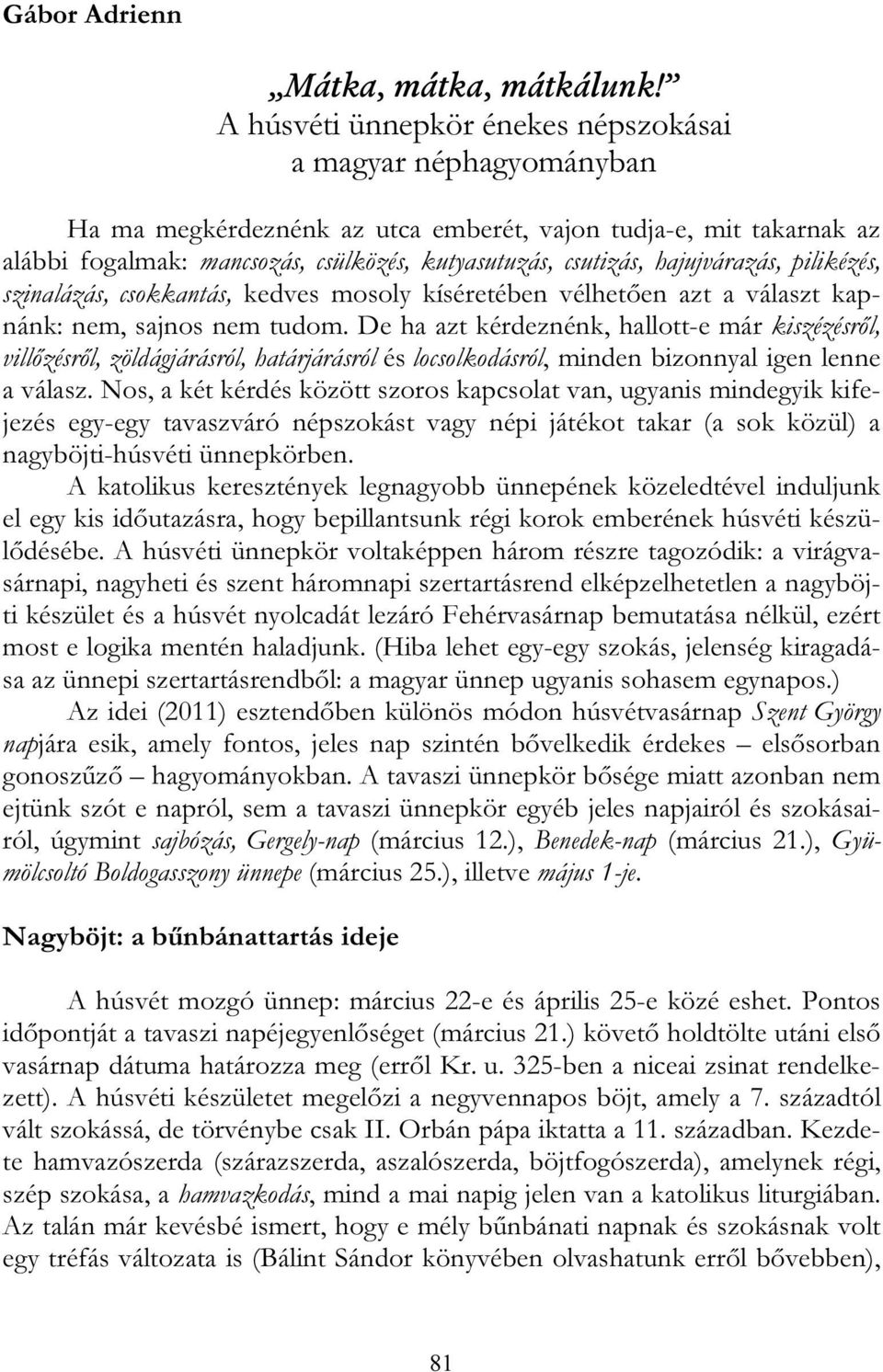 Mátka, mátka, mátkálunk! - PDF Ingyenes letöltés