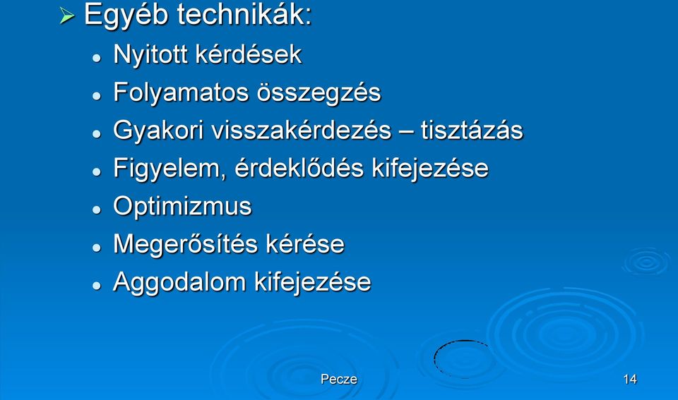 Figyelem, érdeklődés kifejezése Optimizmus