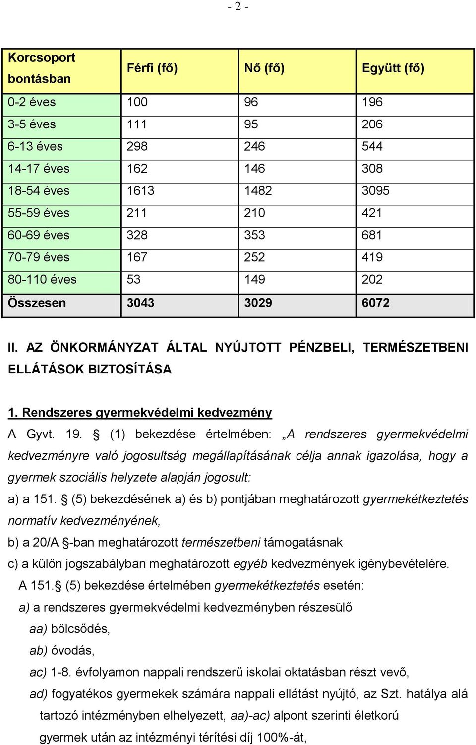 Rendszeres gyermekvédelmi kedvezmény A Gyvt. 19.