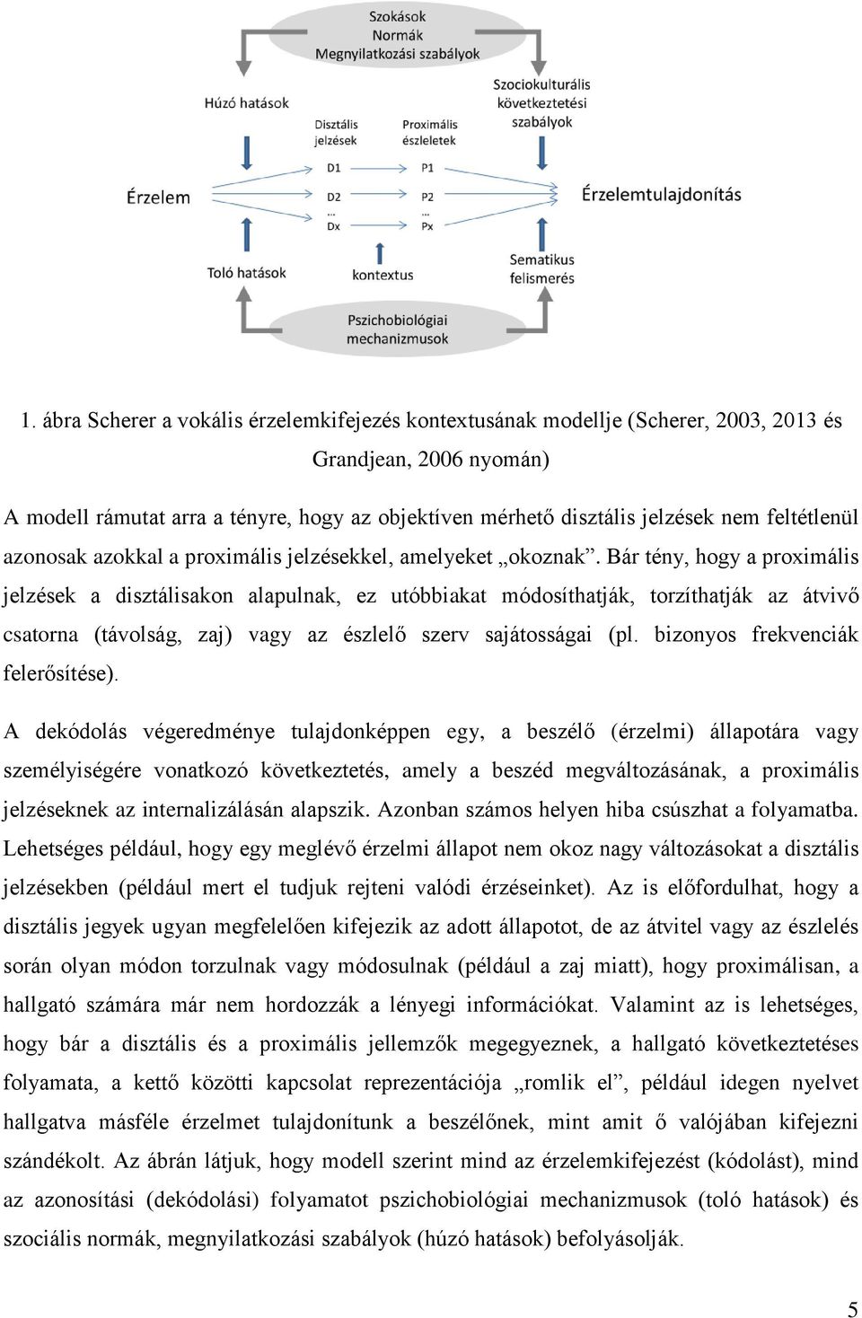 Bár tény, hogy a proximális jelzések a disztálisakon alapulnak, ez utóbbiakat módosíthatják, torzíthatják az átvivő csatorna (távolság, zaj) vagy az észlelő szerv sajátosságai (pl.