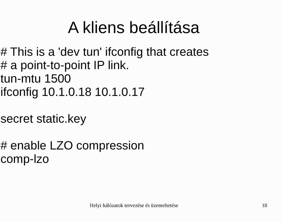 tun-mtu 1500 ifconfig 10.1.0.18 10.1.0.17 secret static.
