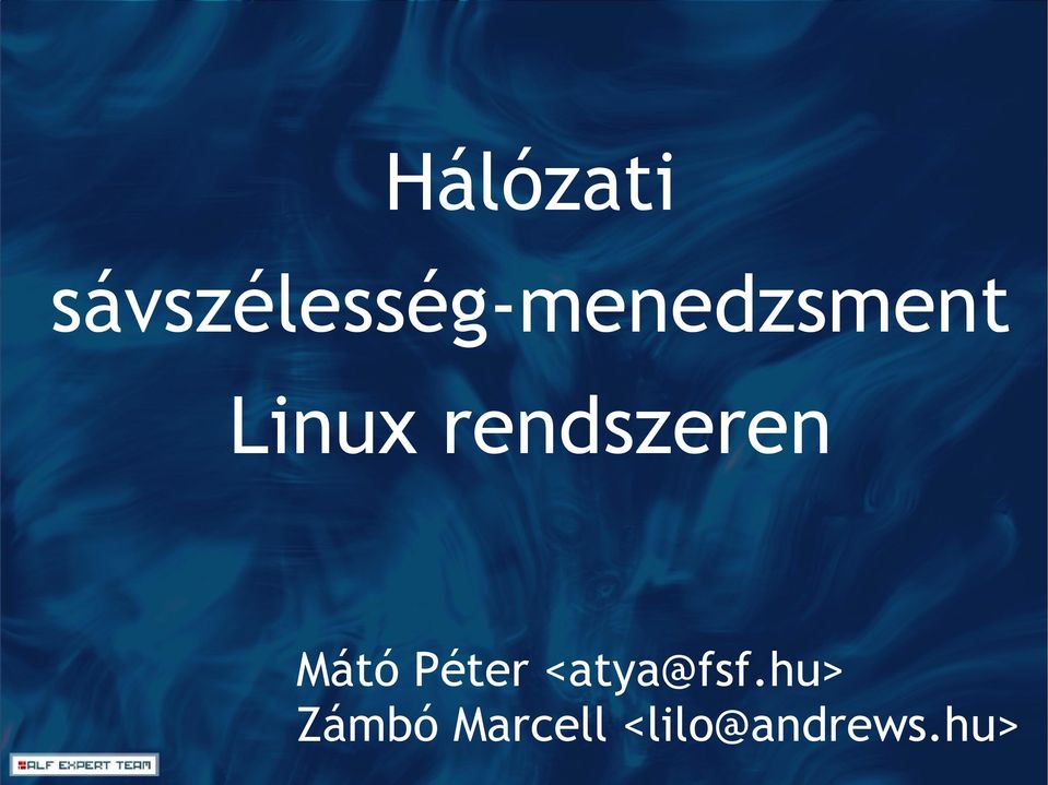 Linux rendszeren Mátó