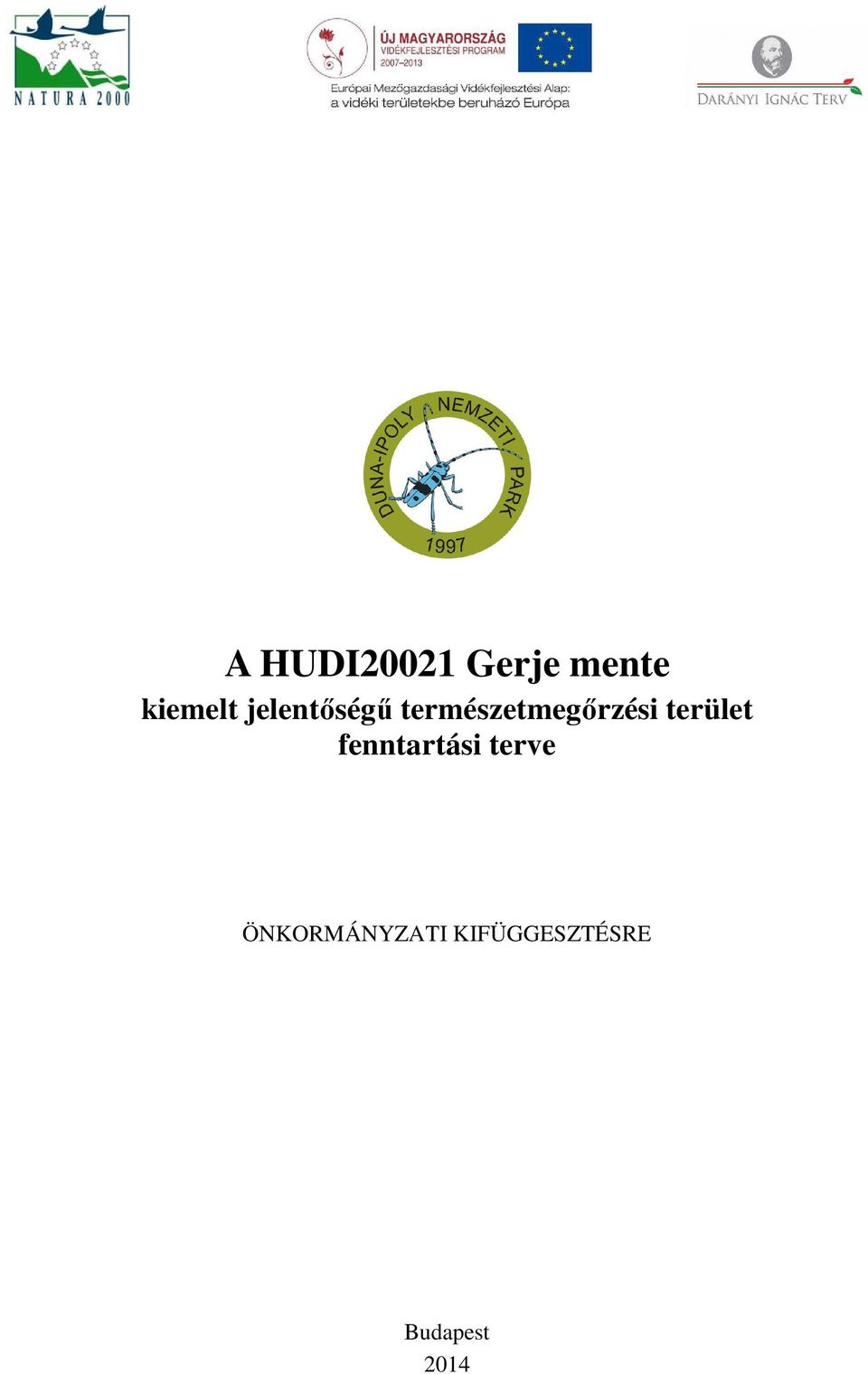 terület fenntartási terve