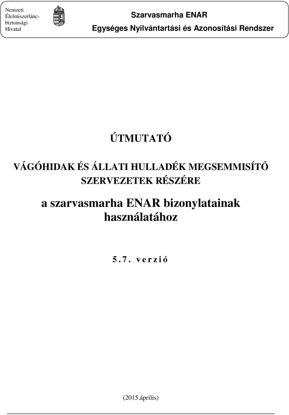 szarvasmarha ENAR bizonylatainak