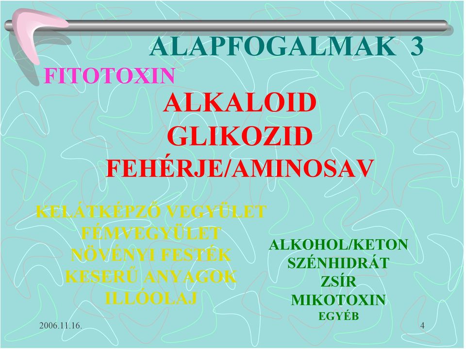 FÉMVEGYÜLET NÖVÉNYI FESTÉK KESERŰ ANYAGOK