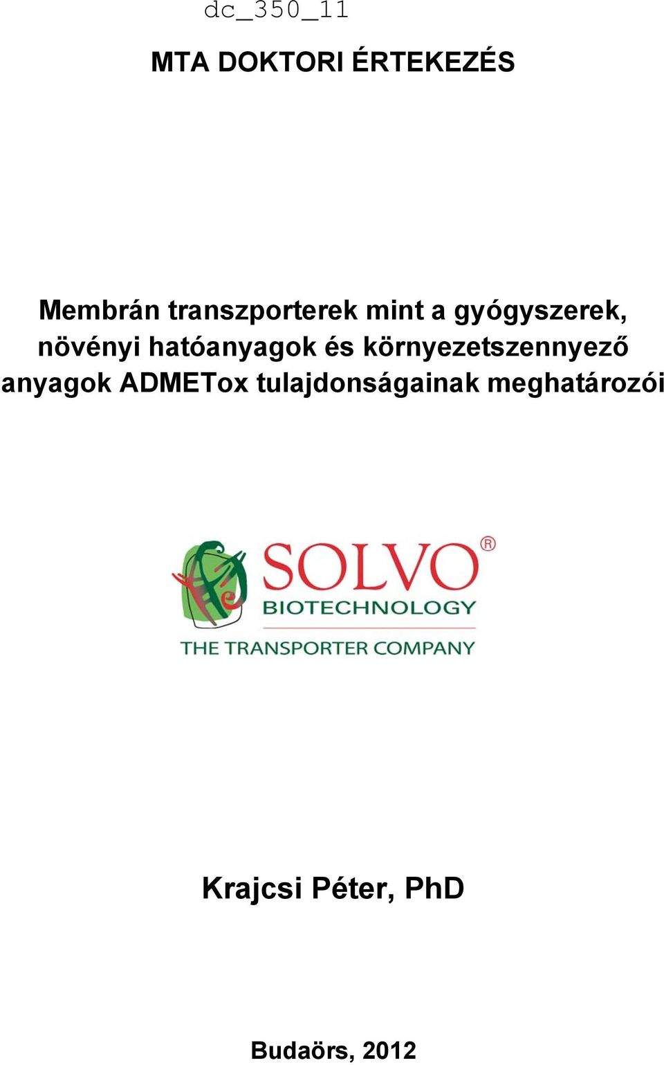 környezetszennyező anyagok ADMETox