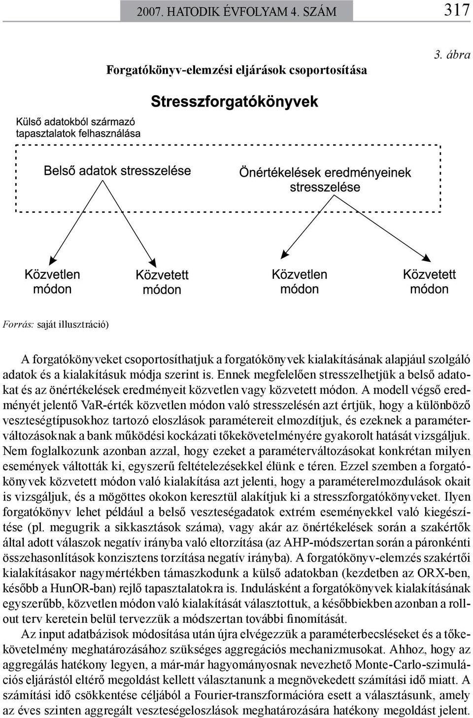 Ennek megfelelően stresszelhetjük a belső adatokat és az önértékelések eredményeit közvetlen vagy közvetett módon.