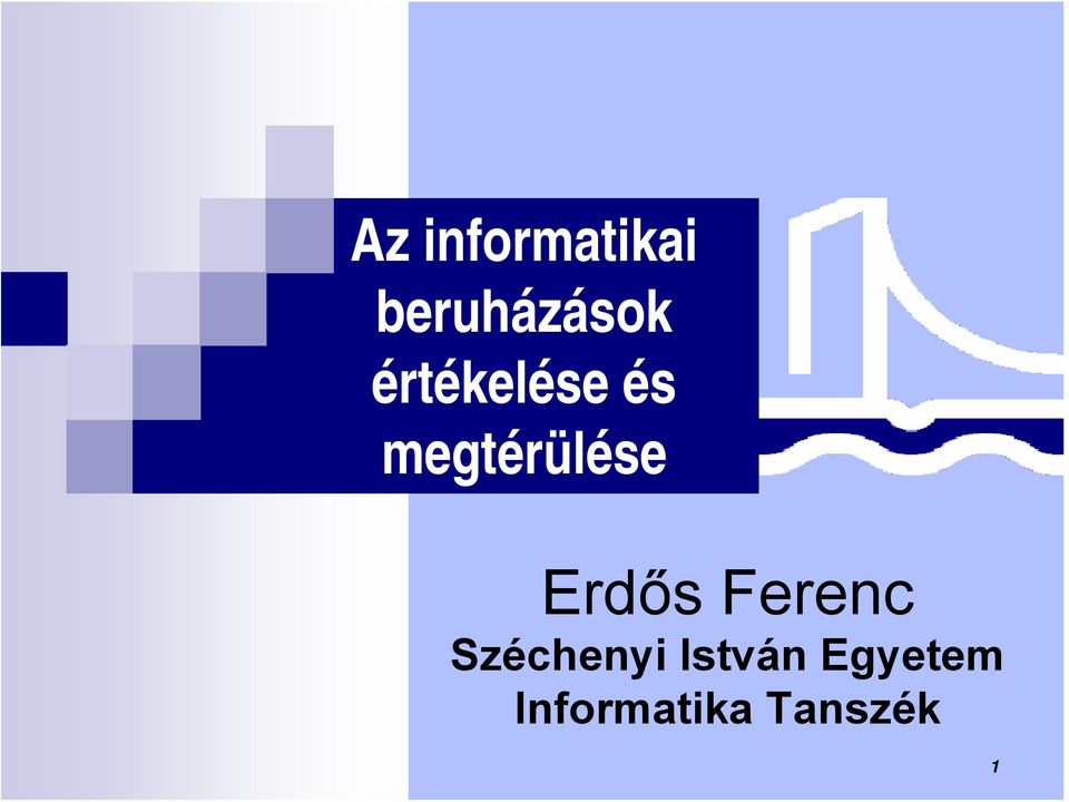 Erdős Ferenc Széchenyi