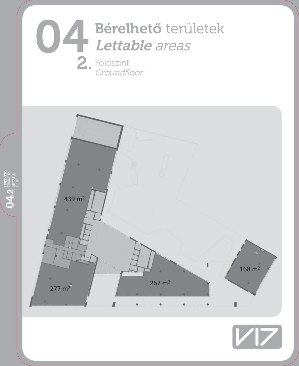 területek Lettable areas