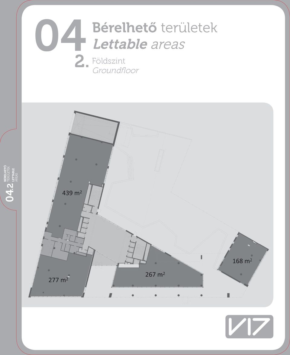 területek Lettable areas