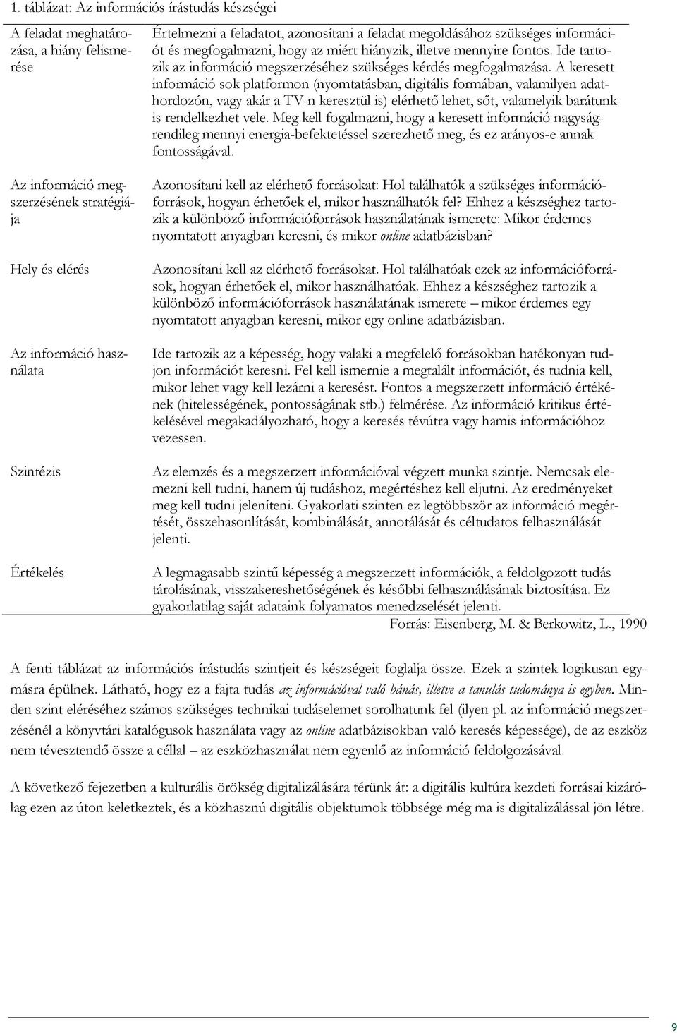 A keresett információ sok platformon (nyomtatásban, digitális formában, valamilyen adathordozón, vagy akár a TV-n keresztül is) elérhetı lehet, sıt, valamelyik barátunk is rendelkezhet vele.