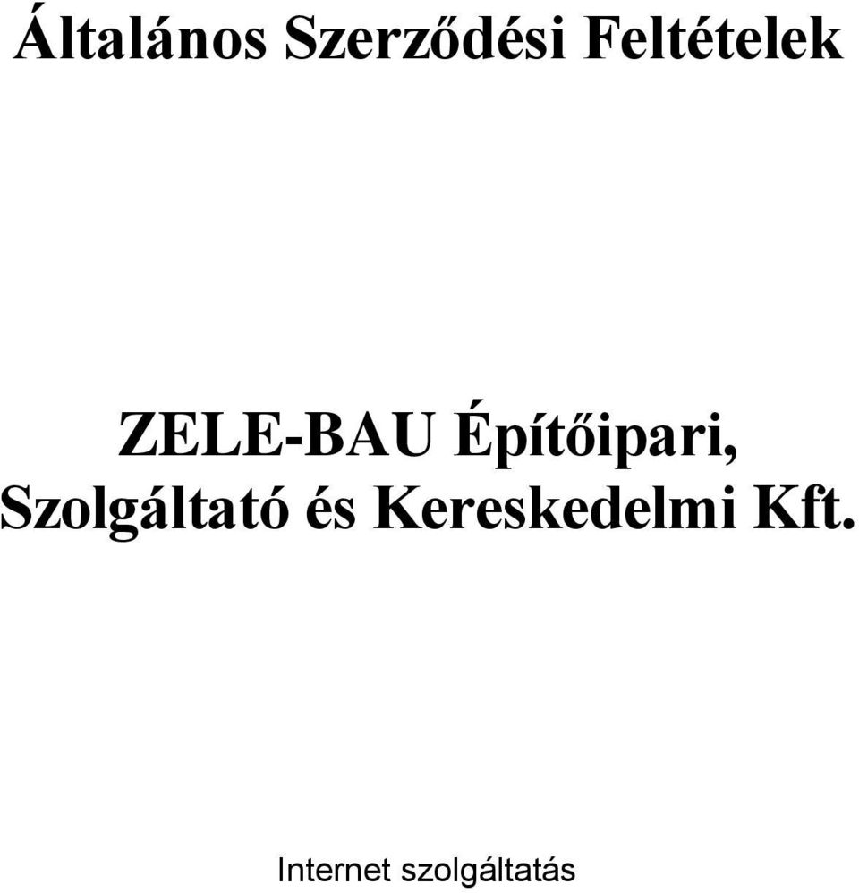Szolgáltató és