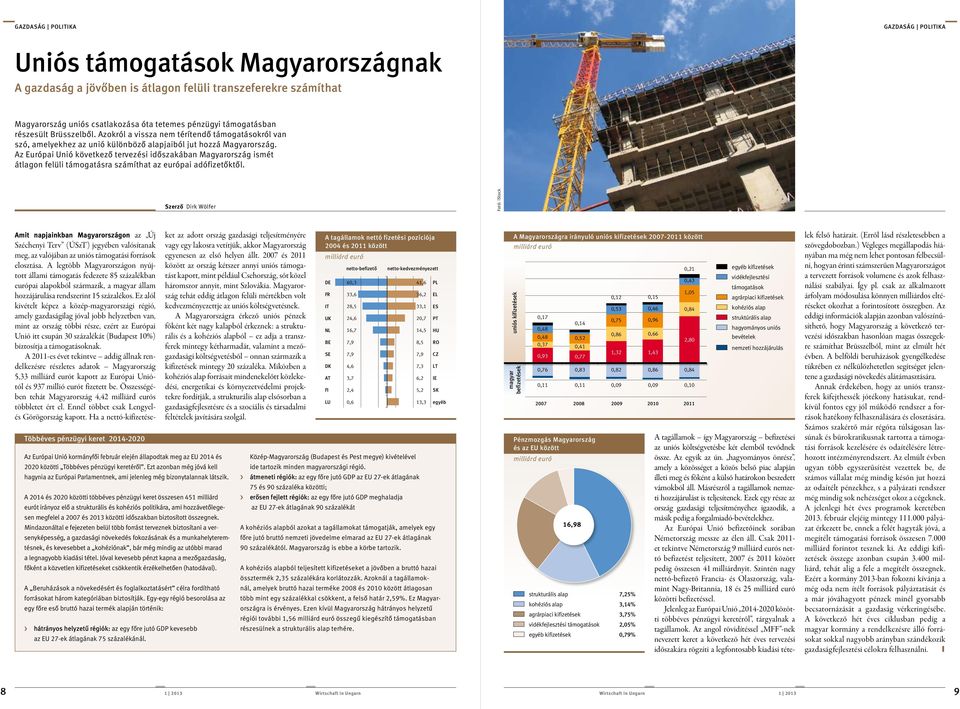 Az Európai Unió következô tervezési idôszakában Magyarország ismét átlagon felüli támogatásra számíthat az európai adófizetôktôl.