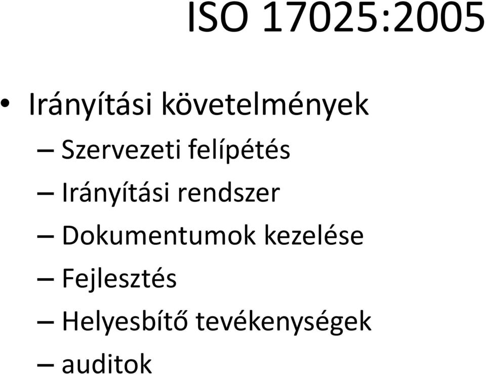 Irányítási rendszer Dokumentumok