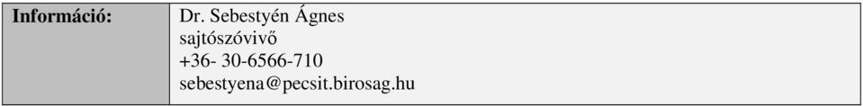 sajtószóvivő