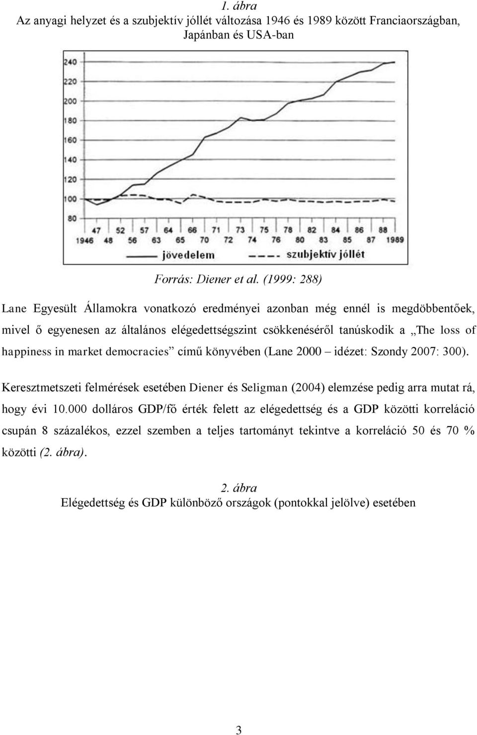 in market democracies című könyvében (Lane 2000 idézet: Szondy 2007: 300). Keresztmetszeti felmérések esetében Diener és Seligman (2004) elemzése pedig arra mutat rá, hogy évi 10.