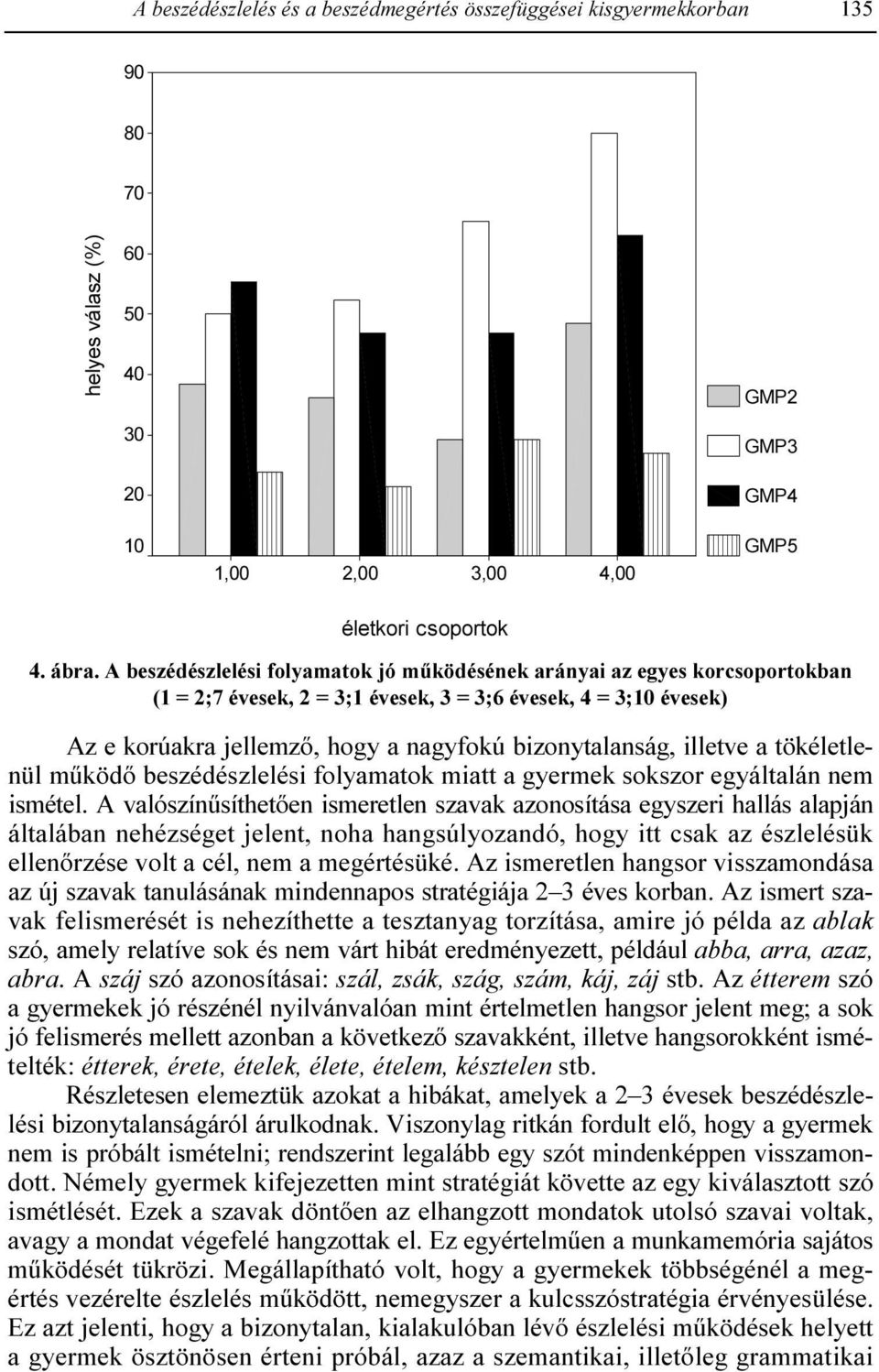 illetve a tökéletlenül mőködı beszédészlelési folyamatok miatt a gyermek sokszor egyáltalán nem ismétel.