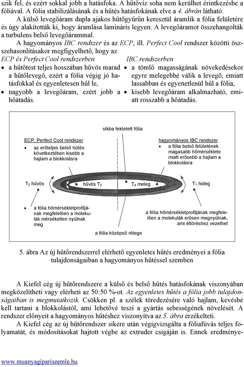 A hagyományos IBC rendszer és az ECP, ill.