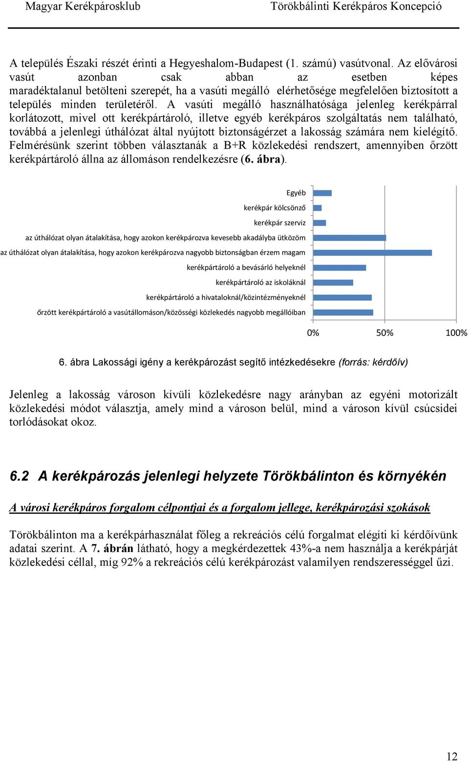 A vasúti megálló használhatósága jelenleg kerékpárral korlátozott, mivel ott kerékpártároló, illetve egyéb kerékpáros szolgáltatás nem található, továbbá a jelenlegi úthálózat által nyújtott