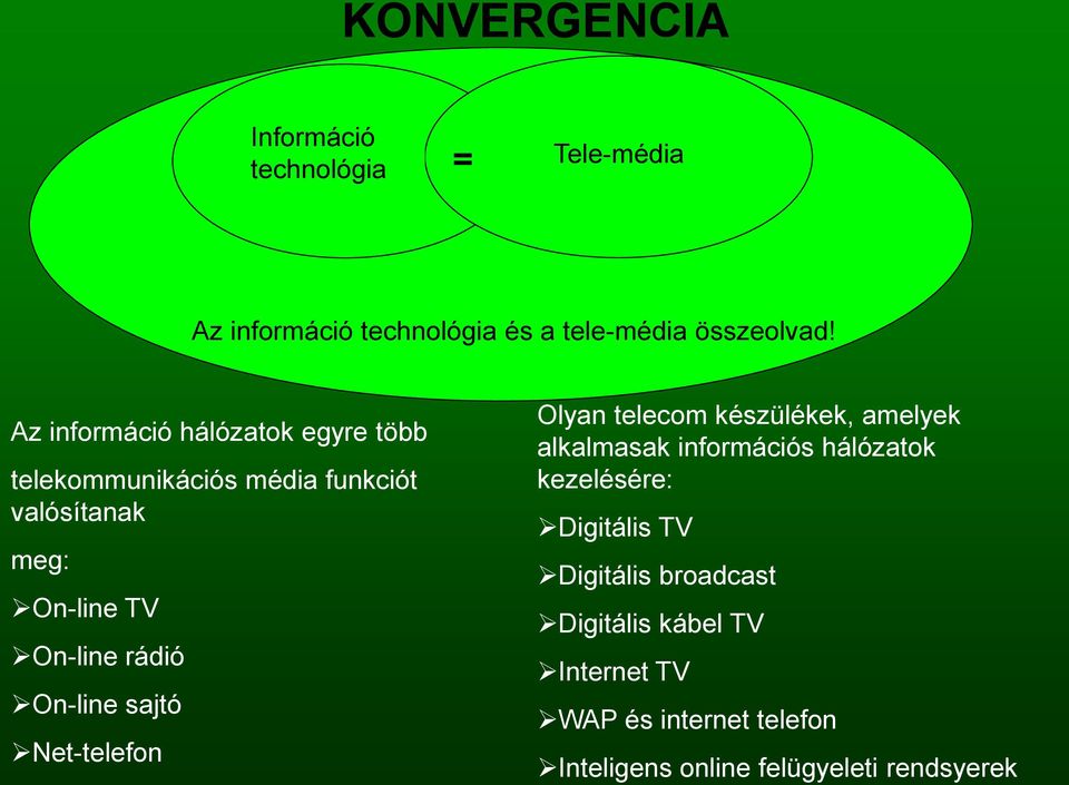 On-line sajtó Net-telefon Olyan telecom készülékek, amelyek alkalmasak információs hálózatok kezelésére: