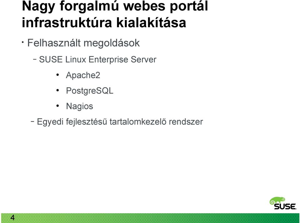 Linux Enterprise Server Apache2 PostgreSQL