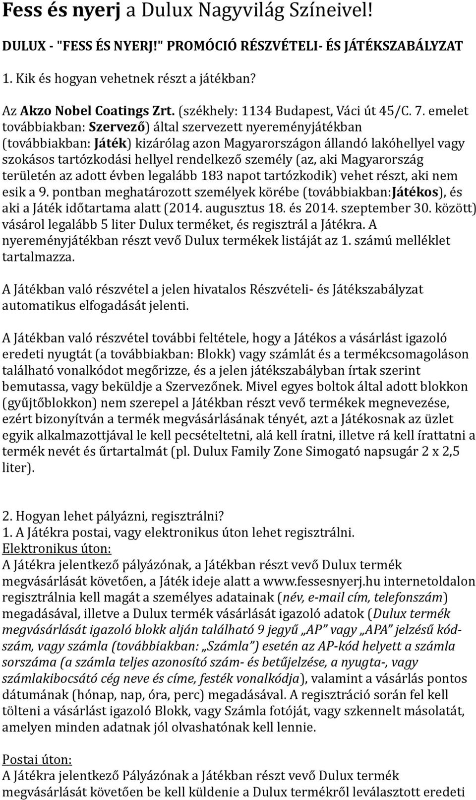 Fess és nyerj a Dulux Nagyvilág Színeivel! - PDF Free Download