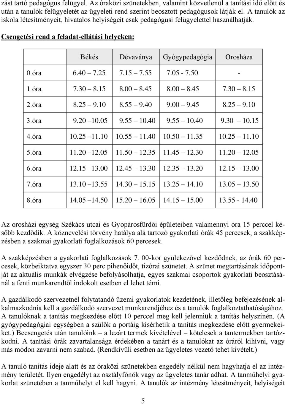 40 7.25 7.15 7.55 7.05-7.50-1.óra. 7.30 8.15 8.00 8.45 8.00 8.45 7.30 8.15 2.óra 8.25 9.10 8.55 9.40 9.00 9.45 8.25 9.10 3.óra 9.20 10.05 9.55 10.40 9.55 10.40 9.30 10.15 4.óra 10.25 11.10 10.55 11.