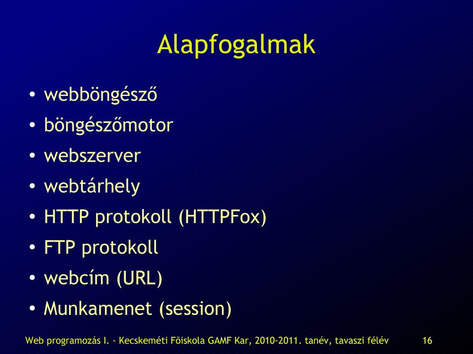 webtárhely HTTP protokoll