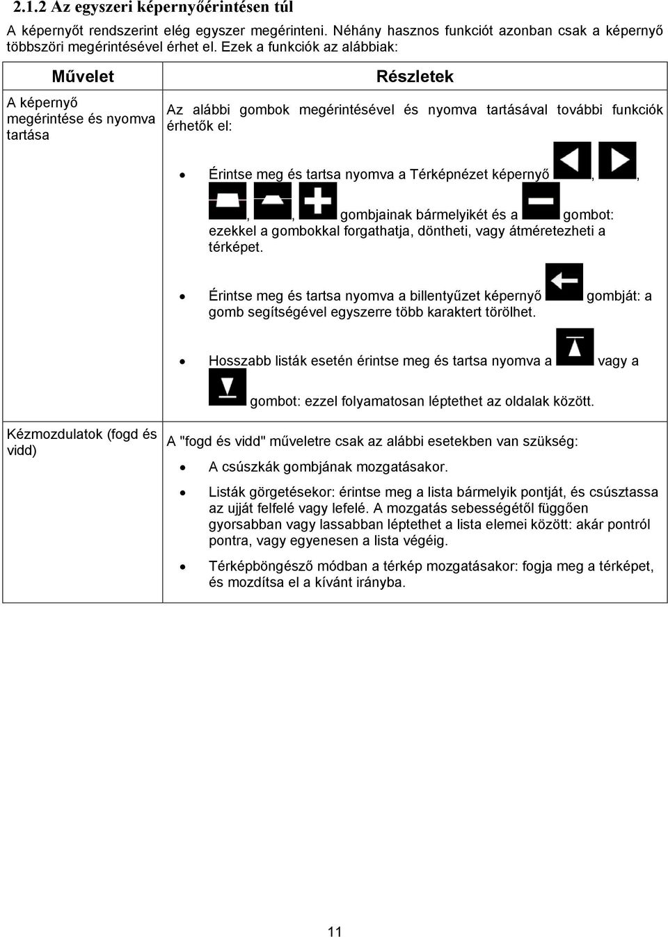 a Térképnézet képernyő,,,, gombjainak bármelyikét és a gombot: ezekkel a gombokkal forgathatja, döntheti, vagy átméretezheti a térképet.