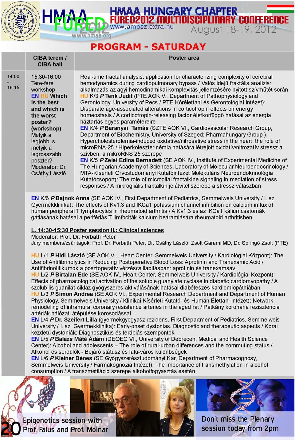 Csáthy László Real-time fractal analysis: application for characterizing complexity of cerebral hemodynamics during cardiopulmonary bypass / Valós idejű fraktális analízis: alkalmazás az agyi