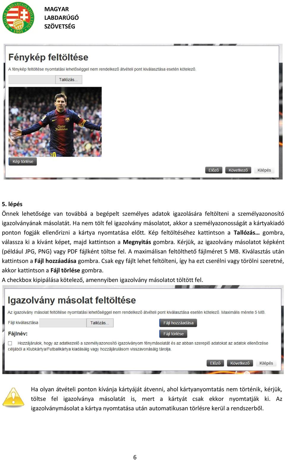 Klubkártya és Futballkártya Előregisztrációs Oldal Használati Tájékoztató -  PDF Free Download