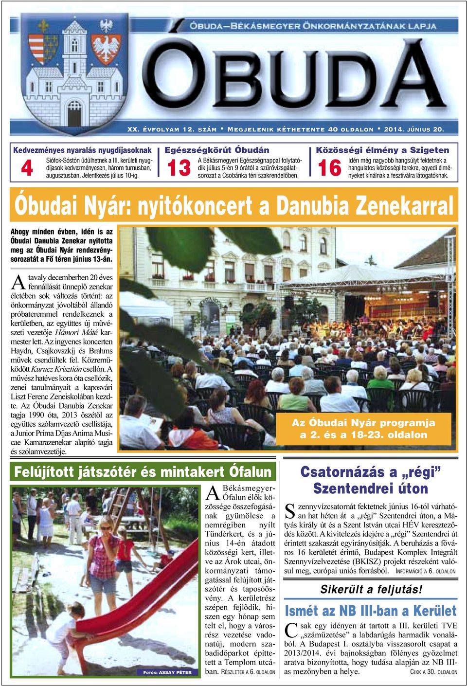 Óbudai Nyár: nyitókoncert a Danubia Zenekarral - PDF Free Download