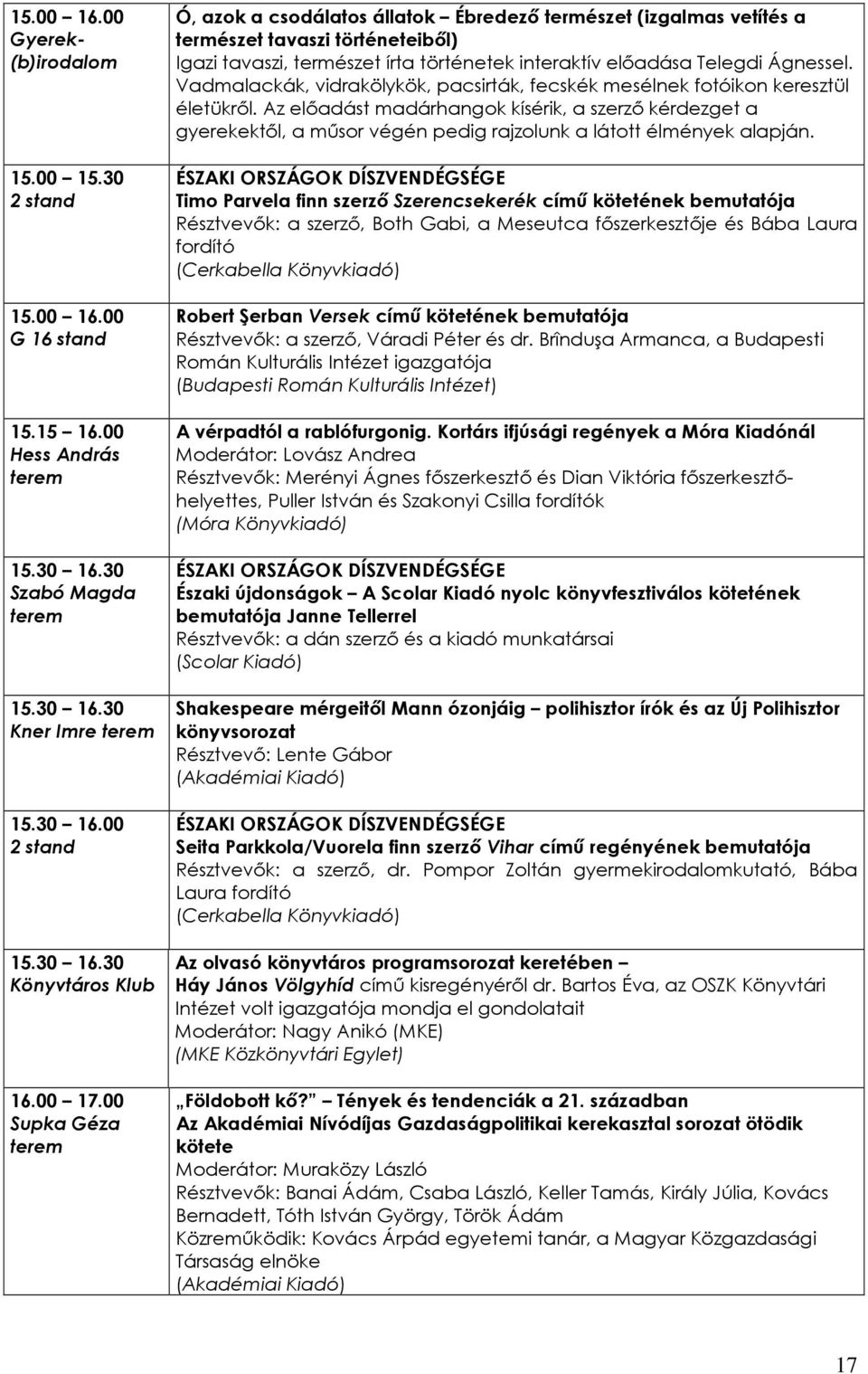 30 Kner Imre 15.30 16.