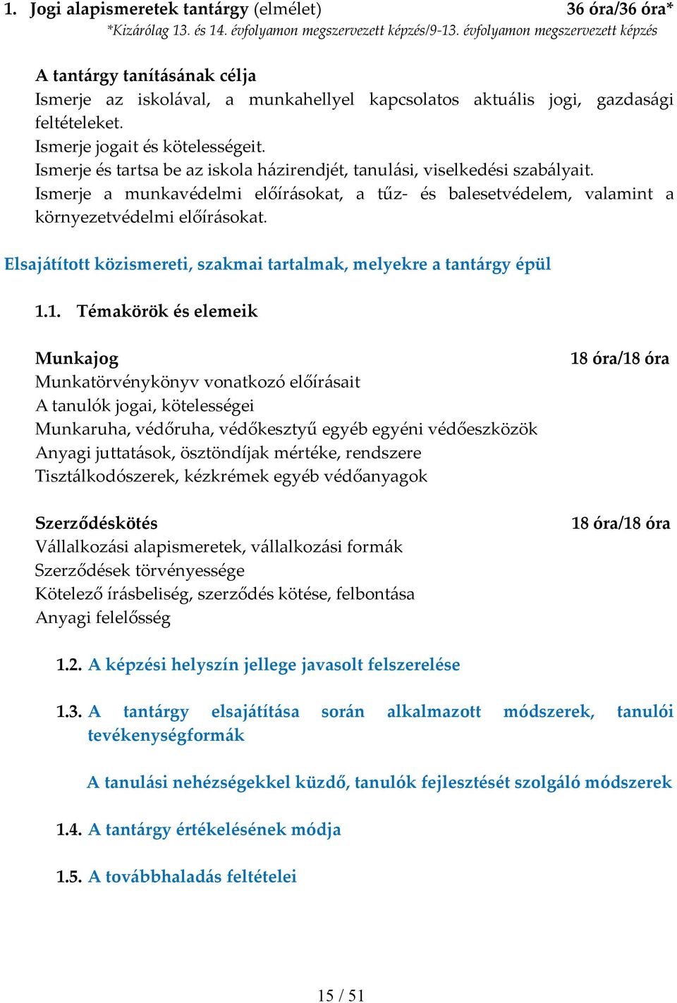 Ismerje és tartsa be az iskola házirendjét, tanulási, viselkedési szabályait. Ismerje a munkavédelmi előírásokat, a tűz és balesetvédelem, valamint a környezetvédelmi előírásokat.