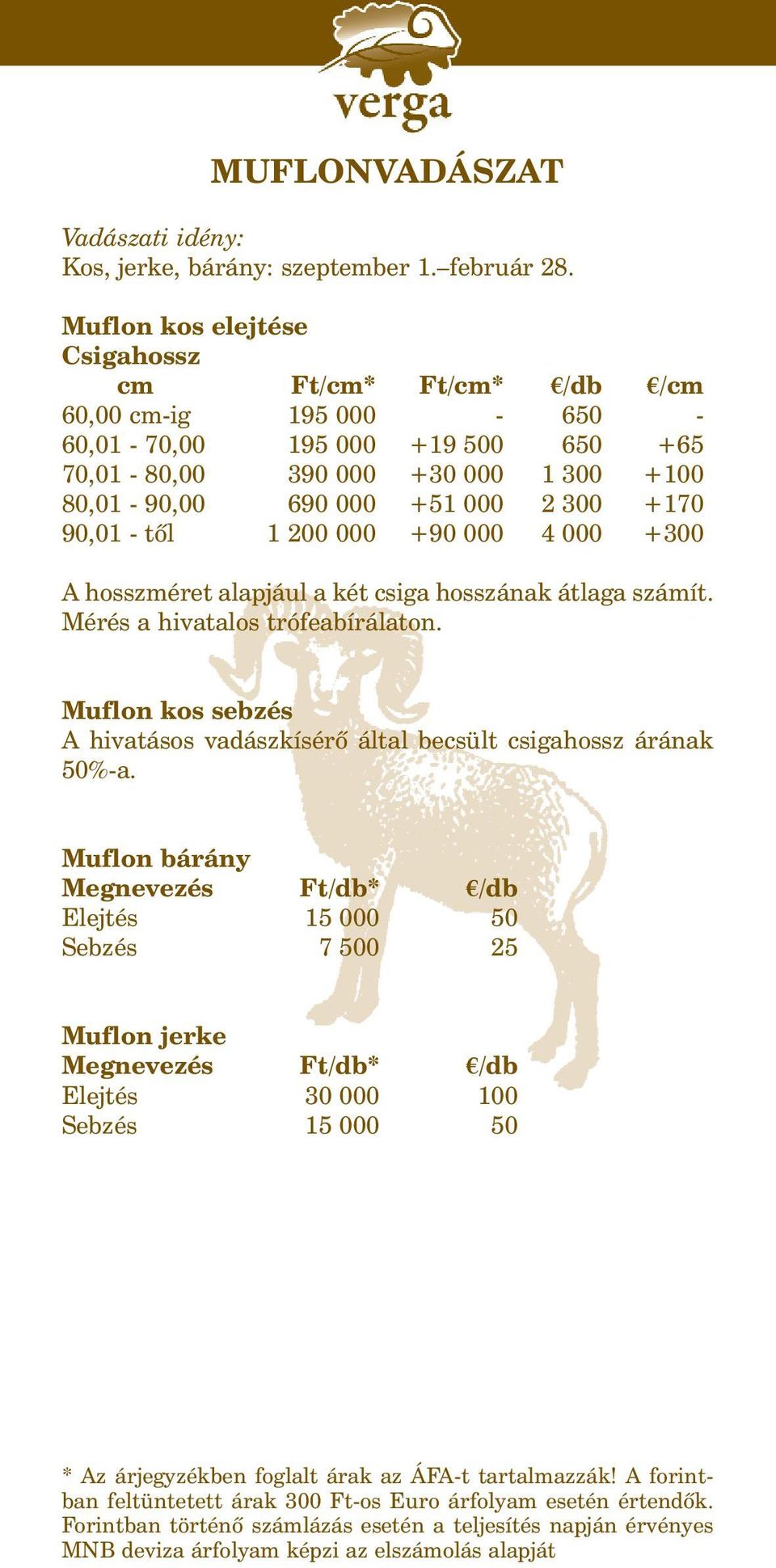 1 300 +100 80,01-90,00 690 000 +51 000 2 300 +170 90,01 - tõl 1 200 000 +90 000 4 000 +300 A hosszméret alapjául a két csiga hosszának átlaga