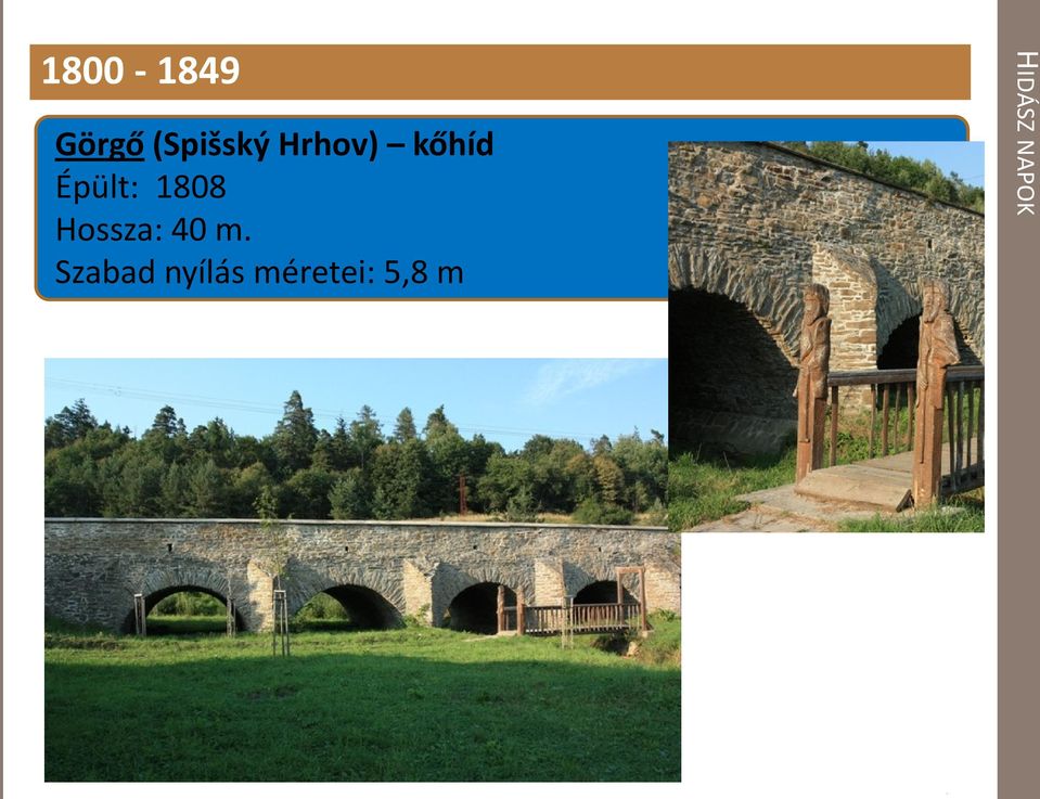 Épült: 1808 Hossza: 40