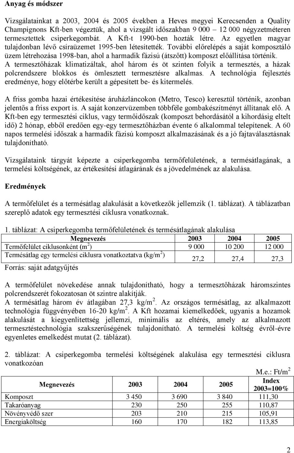 További előrelépés a saját komposztáló üzem létrehozása 1998-ban, ahol a harmadik fázisú (átszőtt) komposzt előállítása történik.