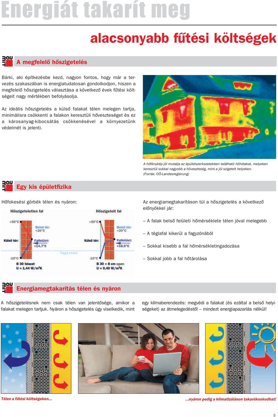 Az ideális hôszigetelés a külsô falakat télen melegen tartja, minimálisra csökkenti a falakon keresztüli hôveszteséget és ez a károsanyagkibocsátás csökkenésével a környezetünk védelmét is jelenti.