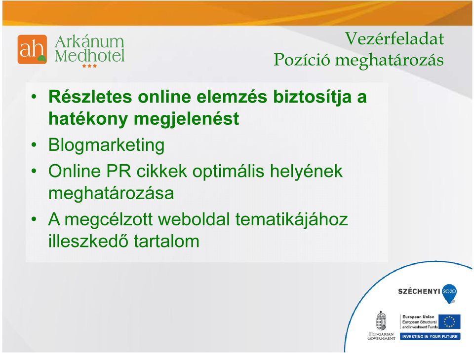 Blogmarketing Online PR cikkek optimális helyének