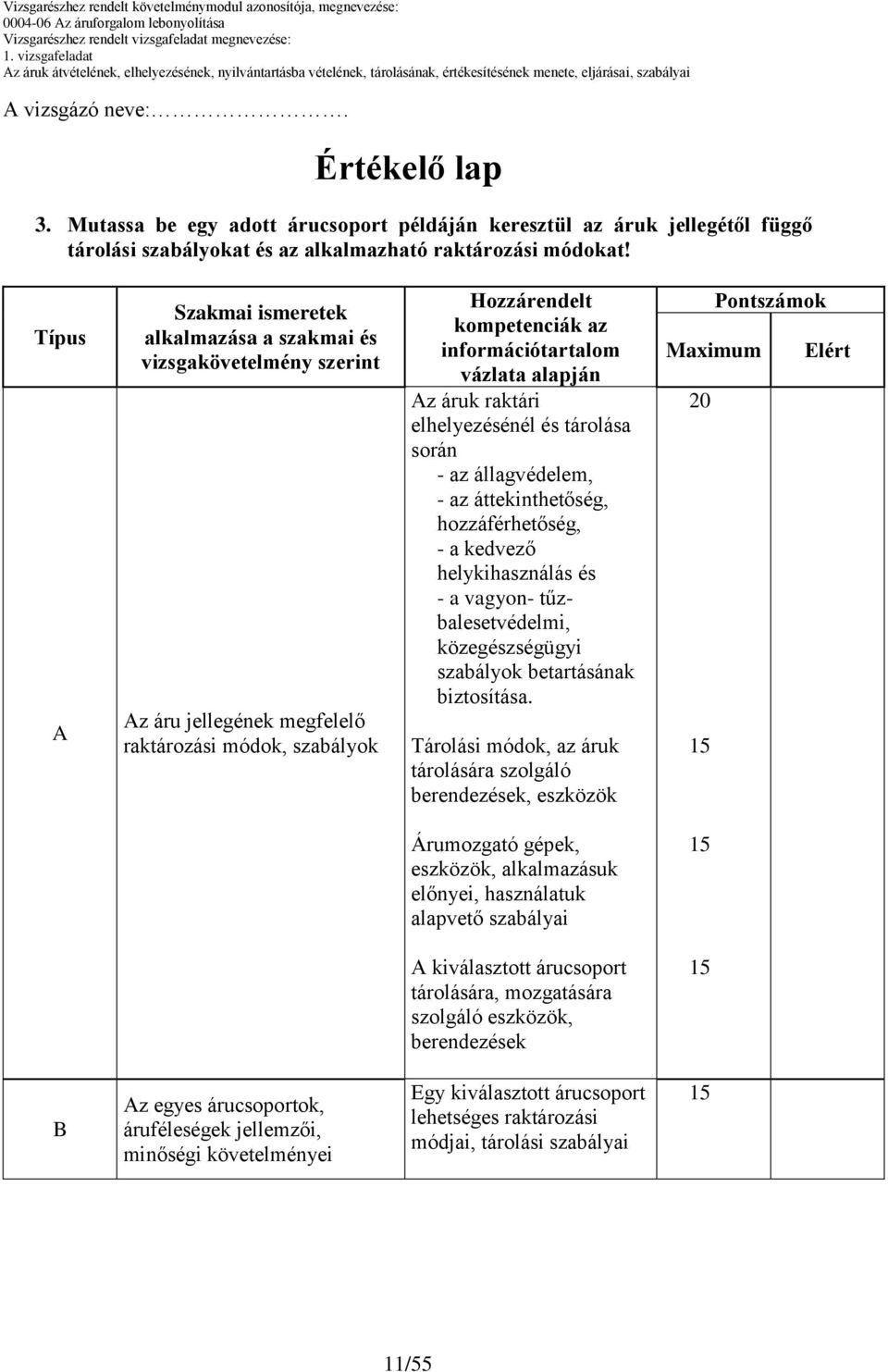 Az áruk raktári elhelyezésénél és tárolása során - az állagvédelem, - az áttekinthetőség, hozzáférhetőség, - a kedvező helykihasználás és - a vagyon- tűzbalesetvédelmi, közegészségügyi szabályok