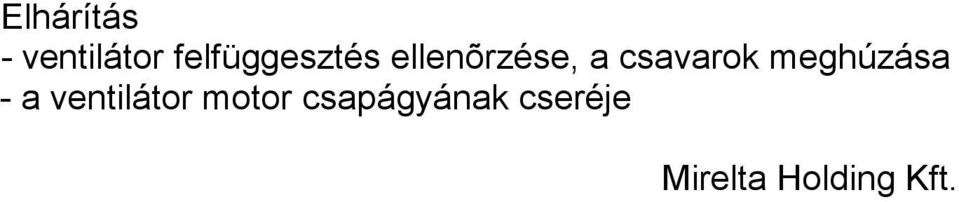 csavarok meghúzása - a