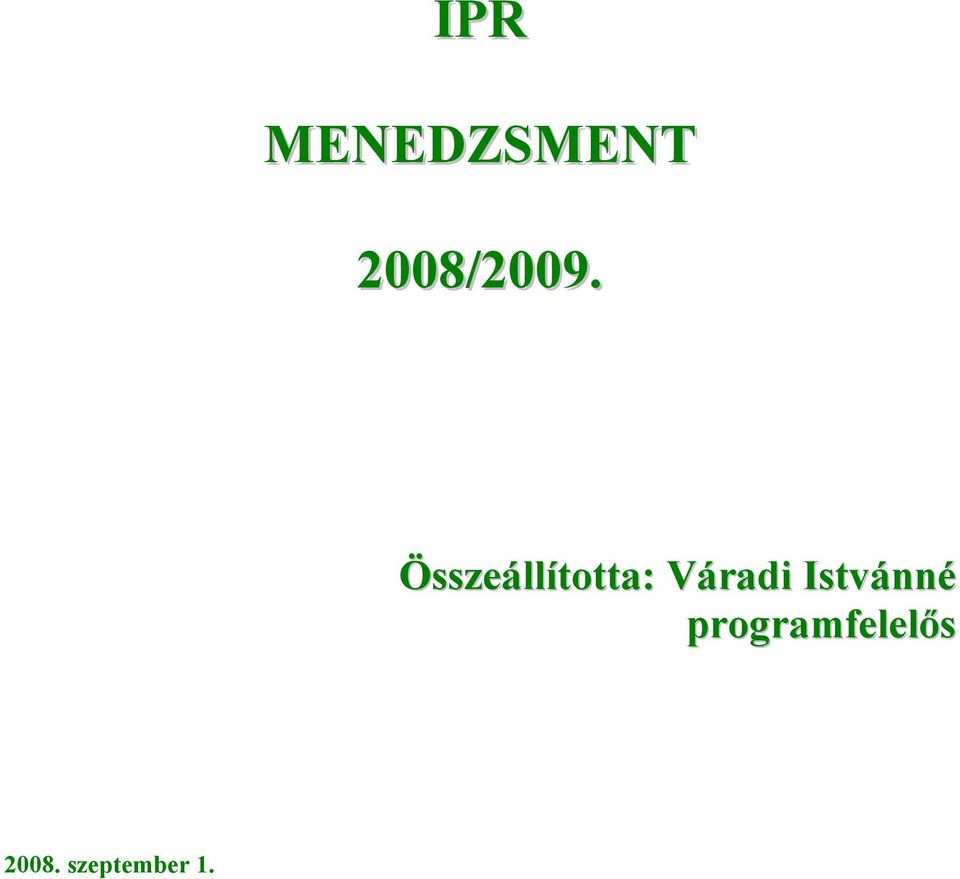 Összeállította: