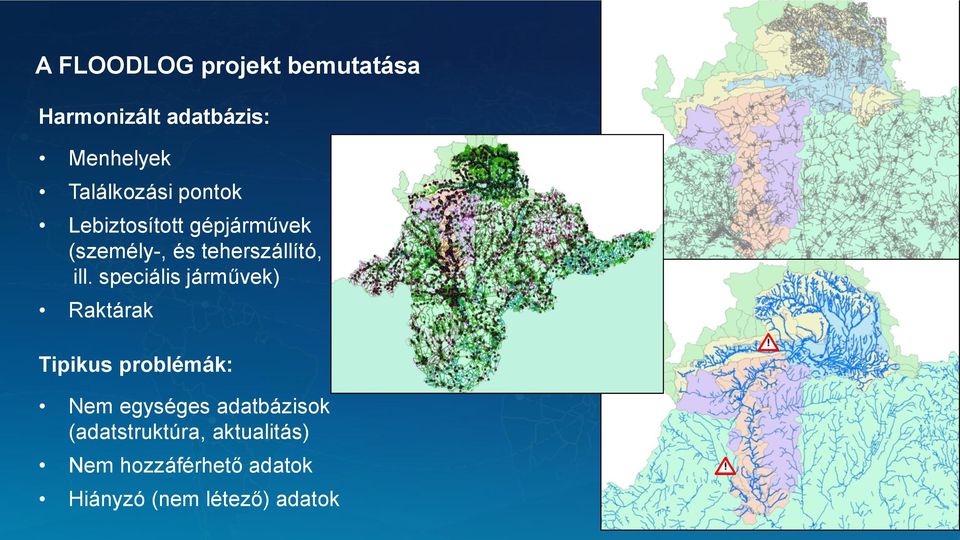 ill. speciális járművek) Raktárak Tipikus problémák: Nem egységes