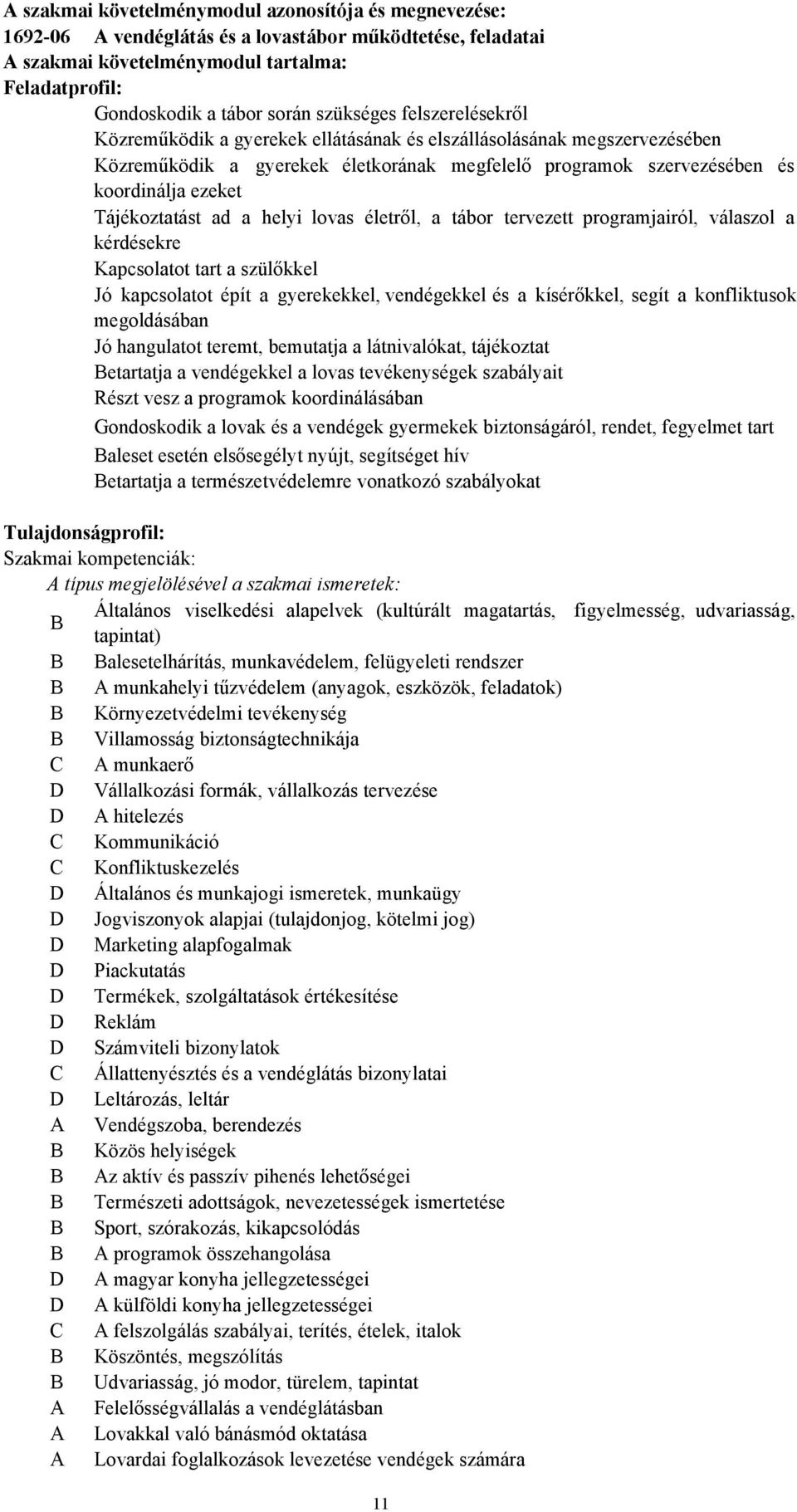 Tájékoztatást ad a helyi lovas életről, a tábor tervezett programjairól, válaszol a kérdésekre Kapcsolatot tart a szülőkkel Jó kapcsolatot épít a gyerekekkel, vendégekkel és a kísérőkkel, segít a